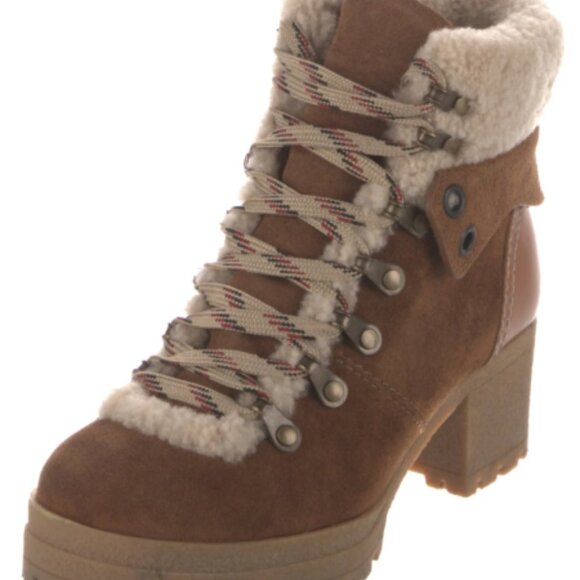 Brown Suede Ankle Boots - Picture 1 of 7